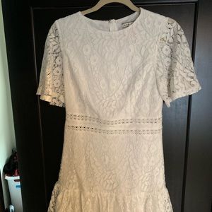 VICI Collection- Short Sleeve White Dress- Small